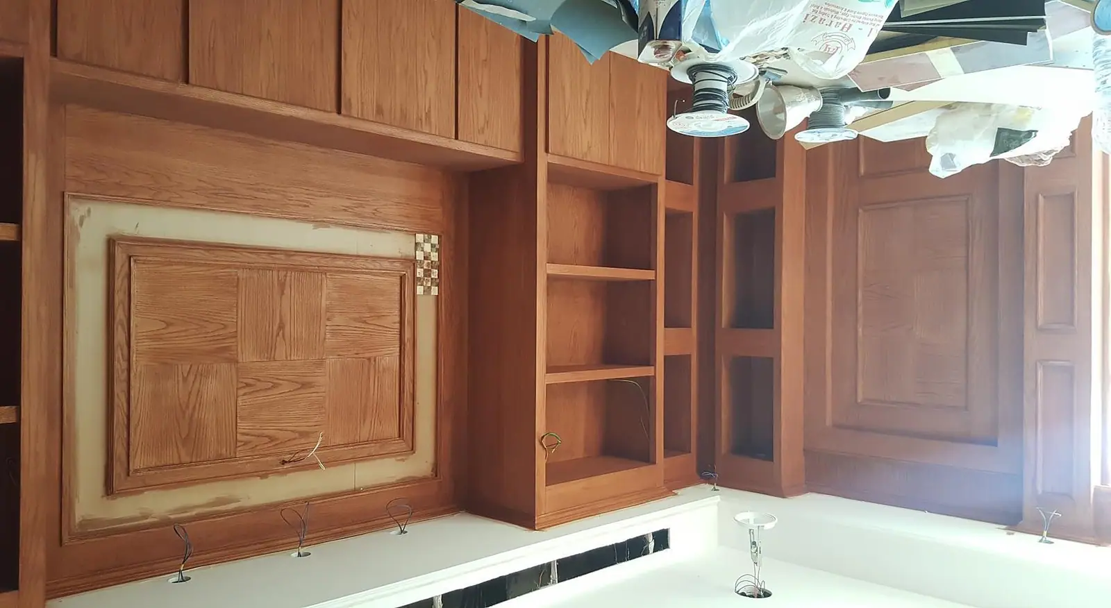 Hand-finished timber joinery in an office fit-out in Jeddah